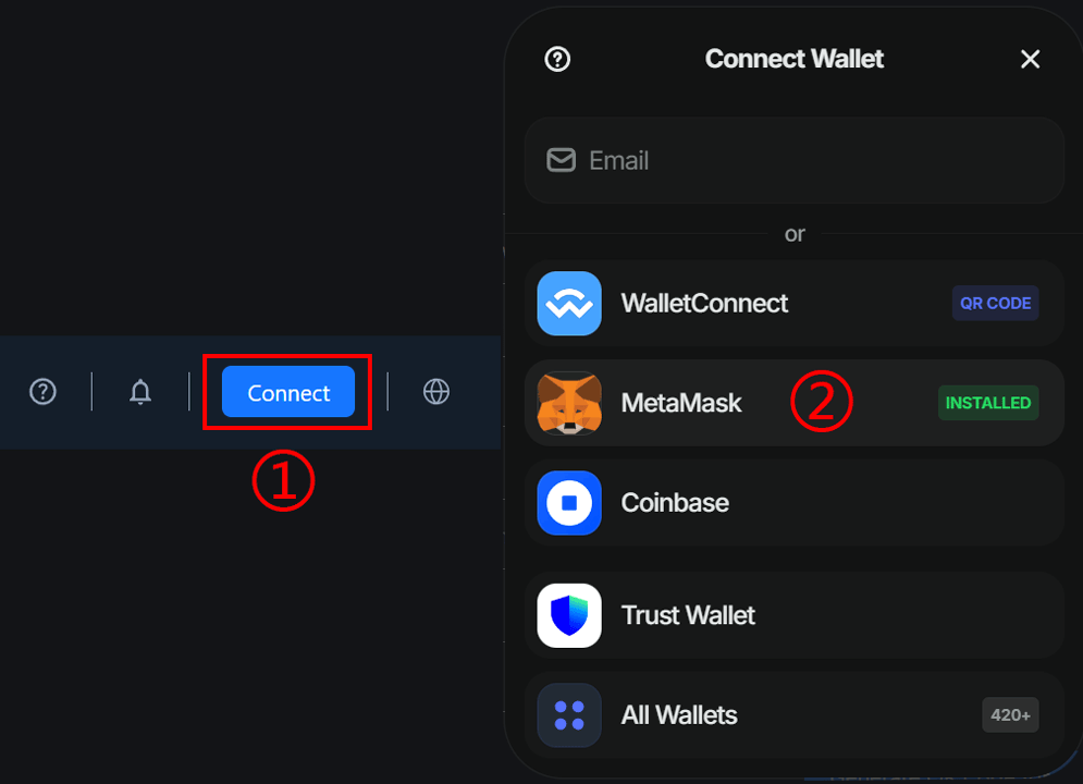 QDay 质押页面连接 MetaMask