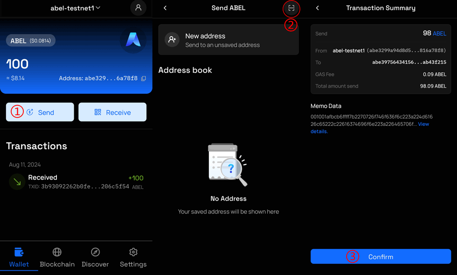 Transfer Using Mobile Wallet