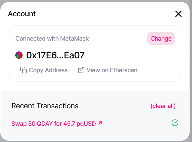 Check Transaction History