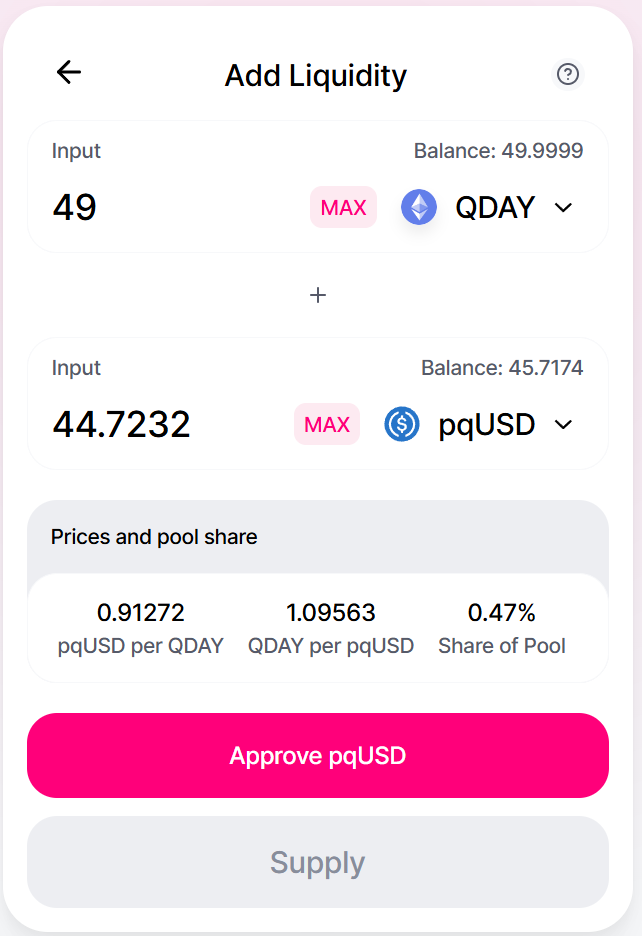 Enter Token Amount